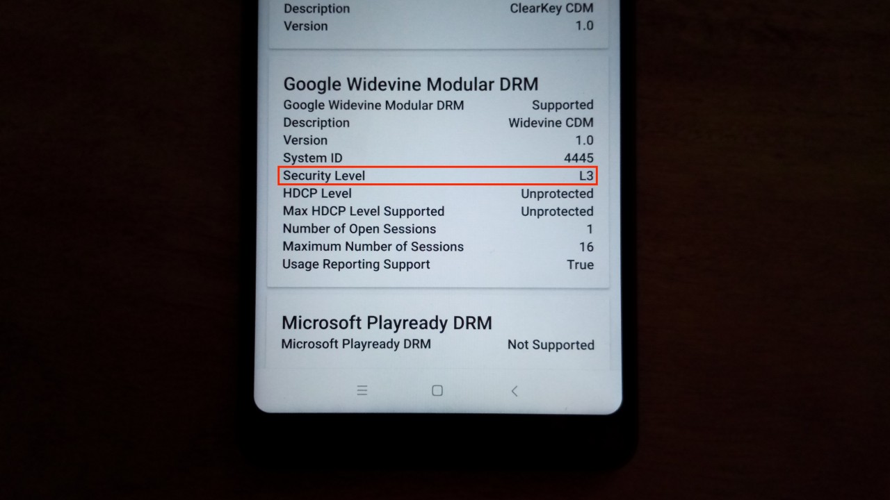 Auch das Xiaomi Mix 2 unterstützt nur Widevine L3