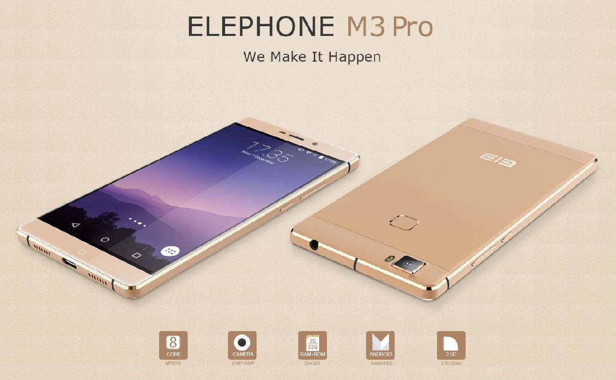 Elephone M3 Pro angekündigt