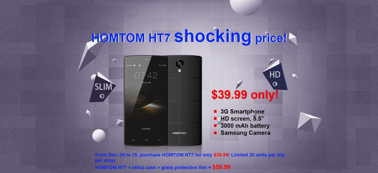 Homtom HT7 im Flashsale