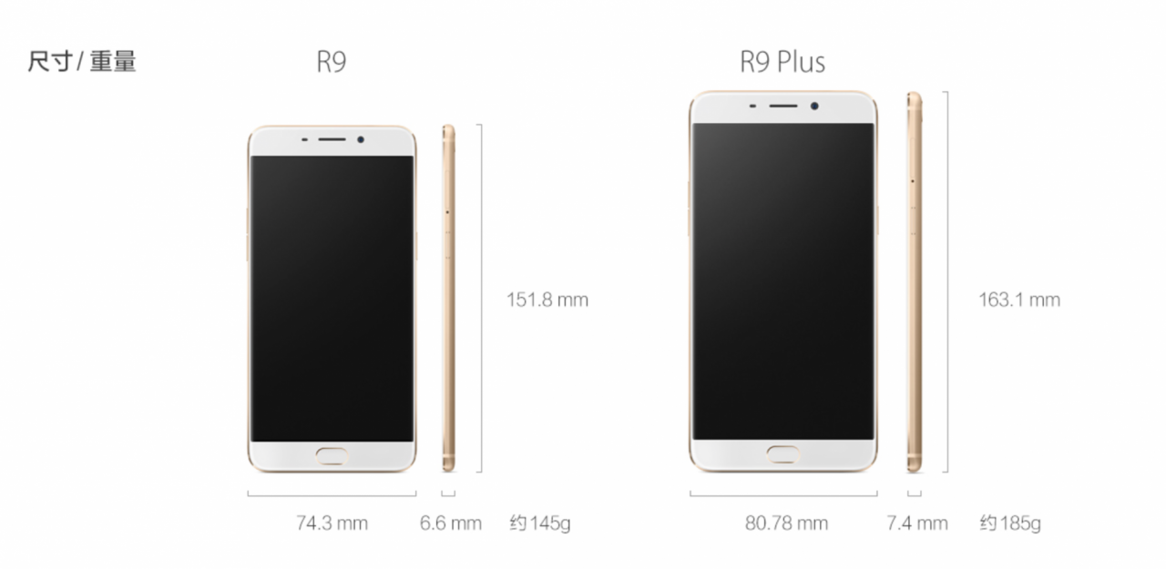 Oppo R9 und R9 Plus vorgestellt