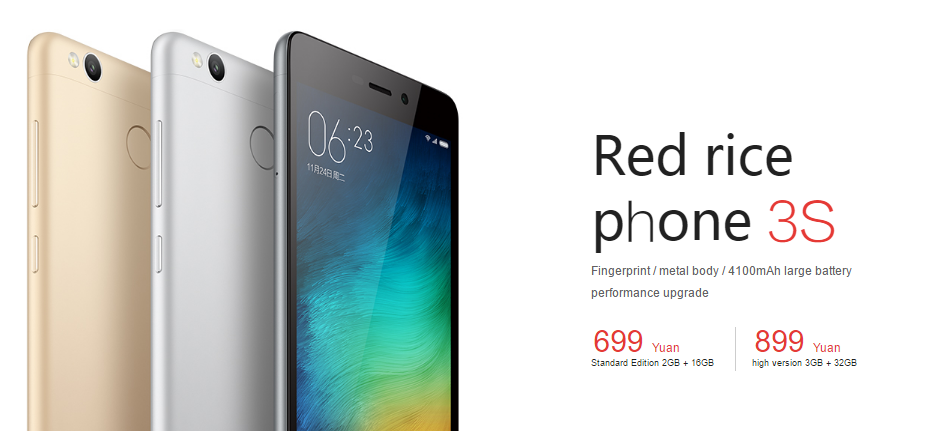 Xiaomi Redmi 3S vorgestellt