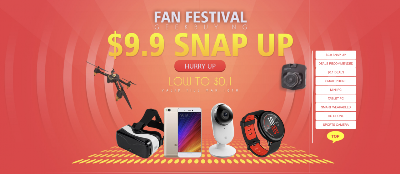 Tablet & Smartphone Deals im Geekbuying Fan Festival