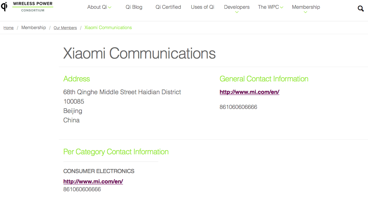 Xiaomi im Wireless Power Konsortium