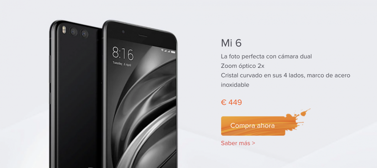 Mi 6 im spanischen Xiaomi Store