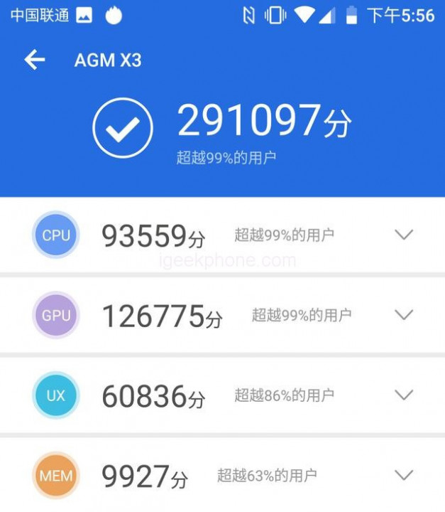 AGM X3 Antutu Benchmark