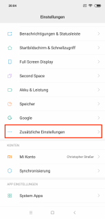 Xiaomi MIUI Skalierung