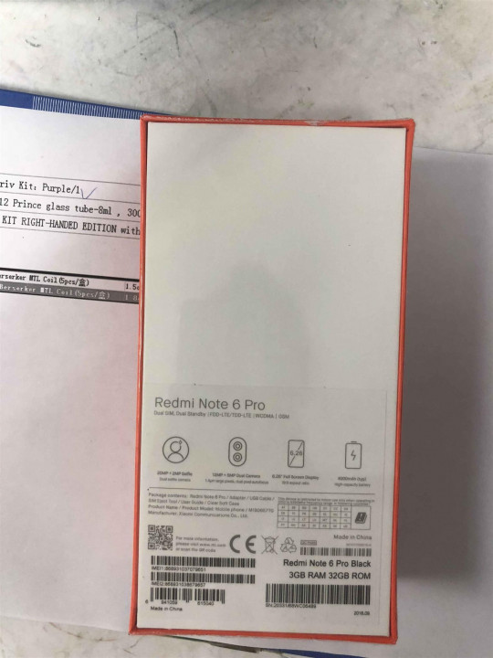 Xiaomi Redmi Note 6 Pro Karton