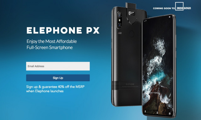 Das Elephone PX wird zum Crowdfunding Projekt