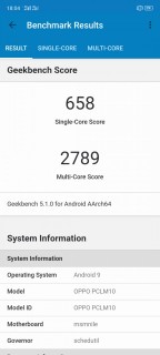 Oppo Reno Ace Geekbench Benchmark