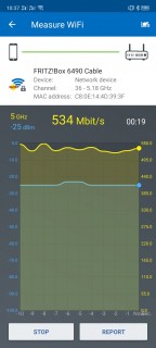 Oppo Reno Ace WLAN Test