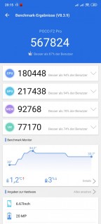 poco f2 pro benchmarks