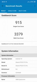 poco f2 pro benchmarks