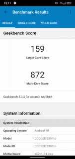 doogee s59 pro benchmark