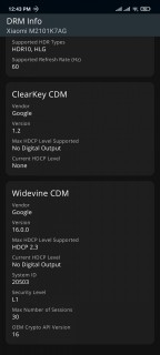 redmi note 10 widevine drm