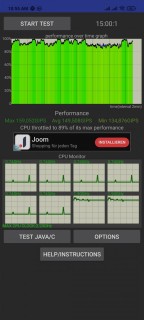 redmi note 10 throttle test