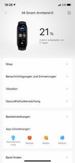 xiaomi mi band 6 akkulaufzeit