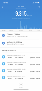 xiaomi mi band 6 schrittzaehler