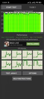 redmi note 10s throttle test