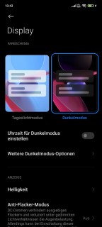 redmi note 10s display einstellungen