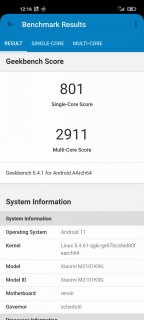 xiaomi mi 11 lite 5g benchmarks