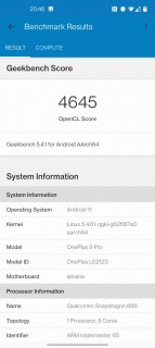 oneplus 9 pro geekbench 5