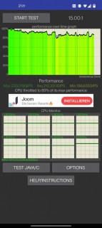 oneplus 9 pro throttle test