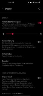 oneplus 9 pro display einstellungen