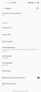 oneplus 9 display einstellungen