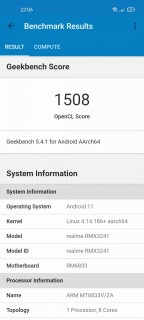 realme 8 5g geekbench benchmark