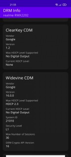 realme gt widevine drm