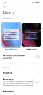 Poco X3 Pro Display Einstellungen