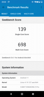 Cubot KingKong 5 Pro Benchmarks