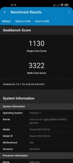 Xiaomi Mi 11 Ultra Geekbench 5 Benchmark