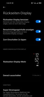 Xiaomi Mi 11 Ultra Rückseiten Display