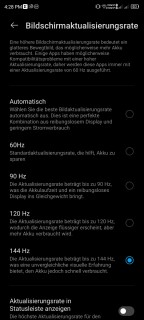ZTE Axon 30 Ultra Display Einstellungen