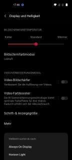 OnePlus Nord 2 Display Einstellungen
