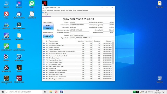 Alldocube GTBook SSD Info