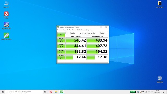 Alldocube GTBook SSD Benchmark