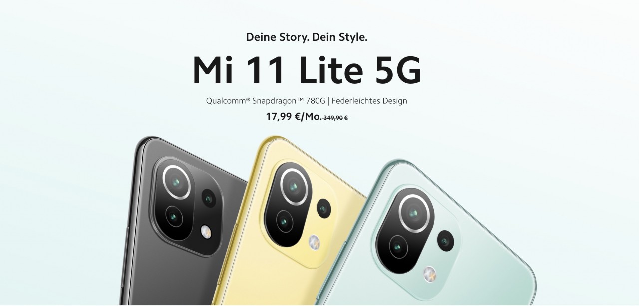 xiaomi mi 11 lite 5g blau tarif summer deal