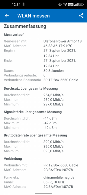 Ulefone Power Armor 13 WLAN Test