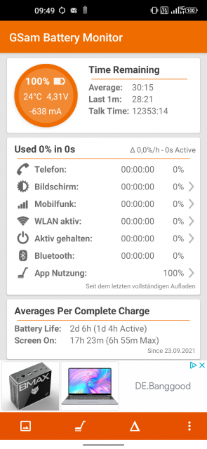 Doogee S97 Pro Akkulaufzeit