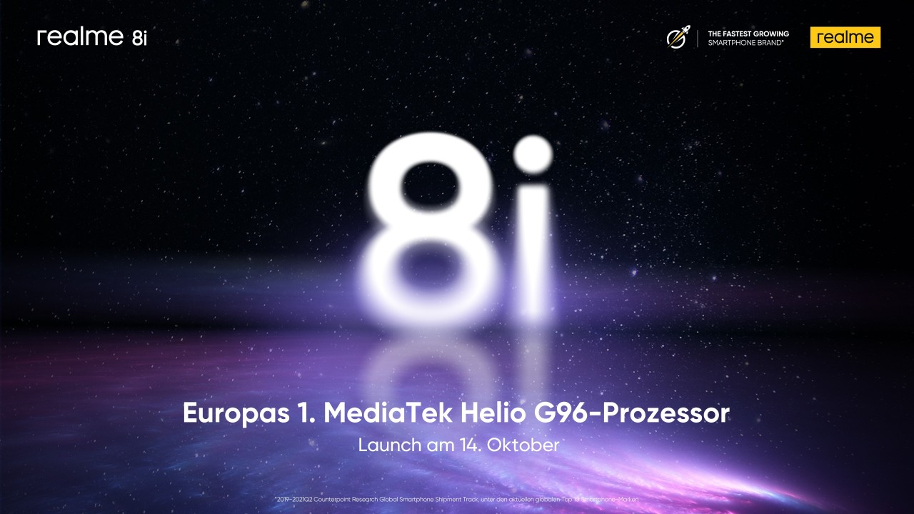 Realme 8i Europa Launch Teaser
