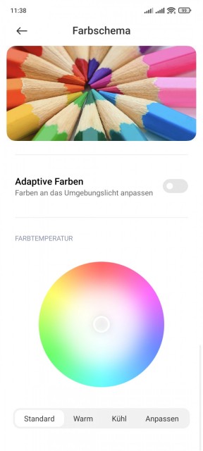 Xiaomi 11T Display Einstellungen