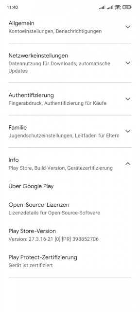 Xiaomi 11T Google Zertifizierung