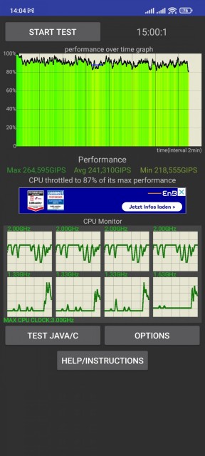 Xiaomi 11T Benchmark Throttle Test