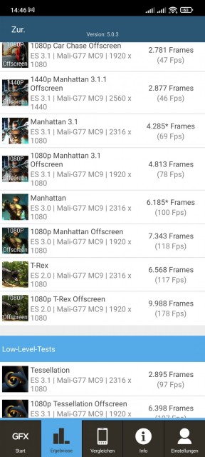 Xiaomi 11T Benchmark GFXBench