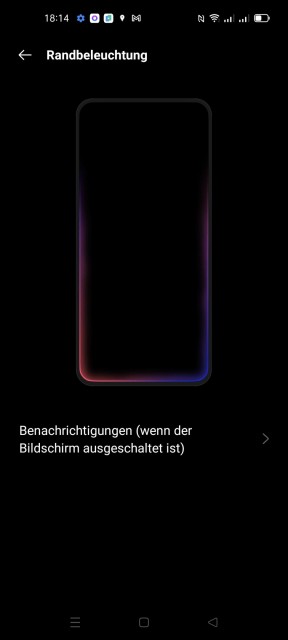 Realme GT Neo 2 Display Einstellungen