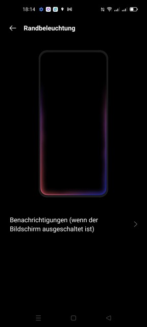 Realme GT Neo 2 Display Einstellungen