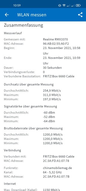 Realme GT Neo 2 WLAN Test