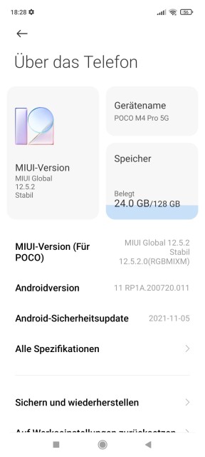 Poco M4 Pro 5G Software